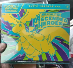 Pokemon Mega Evolution Ascended Heroes Elite Trainer Box W/N’s Zekrom Promo NEW - Image 1