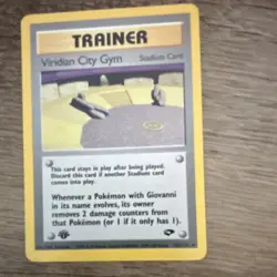 Pokemon TCG Viridian City Gym Gym Challenge 1st Edition Trainer Uncommon 123/132 - Image 1