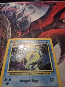 Pokemon TCG Gyarados 6/102 Base Set Unlimited Holo Rare MP - Image 2