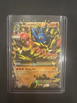 Pokemon TCG Mega Lucario EX 55/111 XY Furious Fists Ultra Rare Holo - Image 1