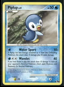 Pokemon - Piplup 016/017 POP Series 9 Common LP - Image 1