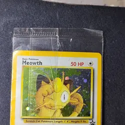 Pokemon TCG Meowth WOTC Black Star Promo Holo 10 Factory Sealed - Image 2