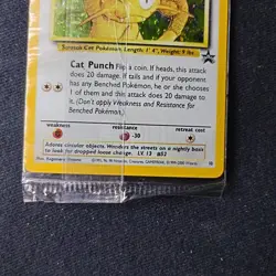 Pokemon TCG Meowth WOTC Black Star Promo Holo 10 Factory Sealed - Image 3