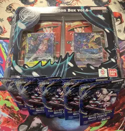 (5) One Piece Illustration Box Vol. 6 & (5) OP14 Sleeved Booster Packs - Image 1