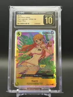 Nami Super Rare Holo OP08-106 Two Legends One Piece CGC 10 Pristine 2024 - Image 1