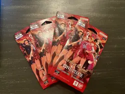 One Piece TCG Heroines Edition EB-03 English Sleeved Booster Pack - Lot of 4 New - Image 1