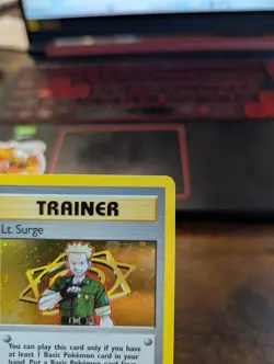 Pokemon Cards: Gym Heroes Rare Holo: Lt. Surge 17/132 Near Mint - Image 2