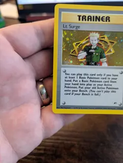 Pokemon Cards: Gym Heroes Rare Holo: Lt. Surge 17/132 Near Mint - Image 4