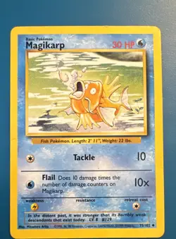Magikarp 35/102 – Base Set – 1999 Pokemon Card – Common – WOTC - Image 1
