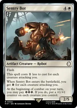 ~ Sentry Bot ~ NM Foil ~ UB: Fallout ~ MTG ~ - Image 1
