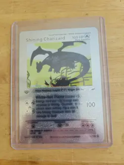 Ultra Rare Shiny Shining Charizard 1st Edition 107/105 Silver Foil Display Card - Image 1