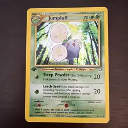 Pokemon TCG Jumpluff Holo Rare Card 7/111 Neo Genesis Vintage First Edition - Image 1