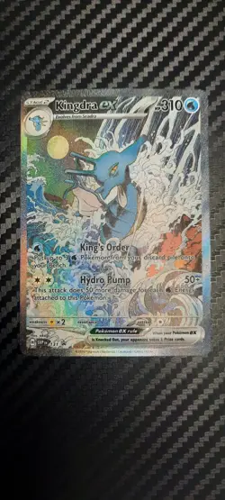 Kingdra EX 131 Pokemon TCG Scarlet & Violet Black Star Promo Holo Card NM - Image 1