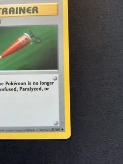 Full Heal 1st Edition Shadowless Base Set 82/102 LP Vintage Pokemon Card - Image 4