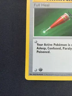 Full Heal 1st Edition Shadowless Base Set 82/102 LP Vintage Pokemon Card - Image 5
