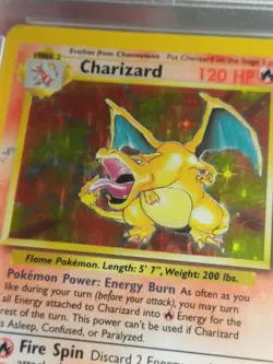 PSA 3 Fourth Print 1999-2000 Pokemon Card Base Set Charizard 4/102 graded 4th - Image 3