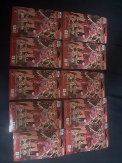 One Piece Card Game EB-03 Heroines Sleeved Booster Packs Lot of 10 Sealed - Image 1