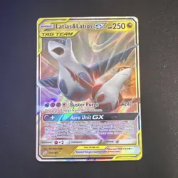 Pokemon Latias & Latios GX TAG TEAM Ultra Rare Holo Card 113/181 HP 250 - Image 1