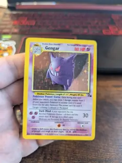 Pokemon TCG Gengar 5/62 Fossil Holo Rare Card – Near Mint - Image 1