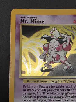 Mr. Mime (No Symbol) Holo Rare Jungle 6/64 Pokemon Card - WOTC 1999 - Image 3