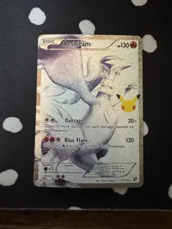Pokemon TCG Reshiram Celebrations Classic Collection Card 113/114 NM/M Condition - Image 1