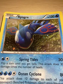 Kyogre XY51 & Groudon XY52 JUMBO Holo Pokemon Cards - Black Star Promo Pair - Image 3