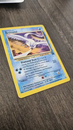 Articuno 22 Black Star Rare Promo WOTC Pokemon Card LP - Image 3