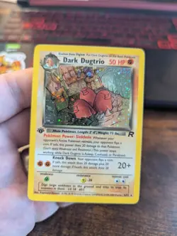 Pokemon Cards: Team Rocket 1st Edition Rare Holo: Dark Dugtrio 6/82 Near Mint - Image 1