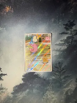 Pokemon Chansey TCG Twilight Masquerade Holo Card Illustration Rare 187/167 - Image 1