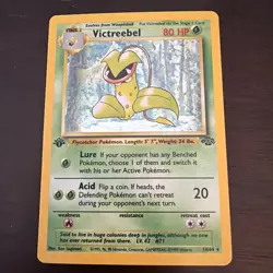 Pokemon TCG Victreebel Jungle Holo Card 14/64 1st Edition Rare - Image 1