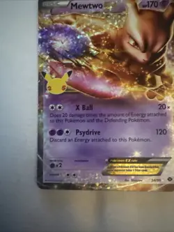 Pokemon TCG Mewtwo EX 54/99 Celebrations Classic Collection Holo Card - Image 4