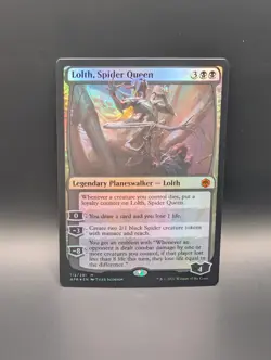 MTG - Lolth, Spider Queen - FOIL - Legendary Planeswalker - AFR #112 - Mythic - Image 1
