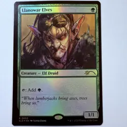 Magic The Gathering Mtg Foil Llanowar Elves Jesper Ejsing Secret Lair Near Mint - Image 1