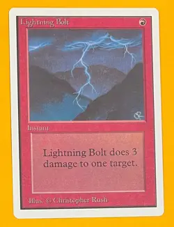 MTG LIGHTNING BOLT Unlimited (OldManMTG 013-321) - Image 1