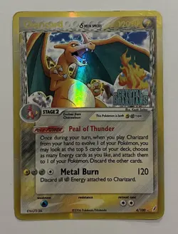 Pokemon - Charizard 4/100 Reverse Holo, Crystal Guardians Delta Species - Image 1