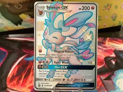 Pokemon: Sylveon GX SV76/SV94 [English] [NM] Hidden Fates: Shiny Vault Holo - Image 1