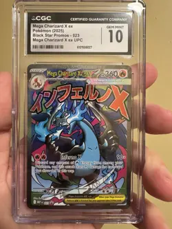 Pokemon Mega Charizard X Ex UPC Promo Cgc 10! - Image 1