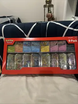 Pokemon Prismatic Evolutions Costco 8-Pack Mini Tins (Set of 8) - New - Image 1