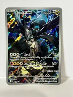 2 N's Zekrom 031 Black Star Promo Ascended Heros ETB Pokemon Center Stamp Holo - Image 4