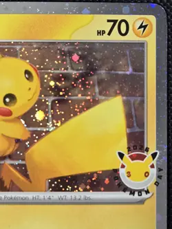 Pokemon TCG: Pokemon Day 30th - Pikachu Stamped Promo (051/162) [Cosmos Holo] - Image 3