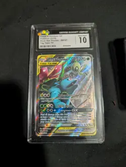 CGC 10 GEM MINT Celebi & Venusaur GX Black Star Promo SM167 Tag Team Pokemon - Image 1