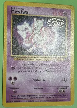 Pokemon TCG Mewtwo 3 WB Movie Promo Stamped 1999 WOTC NO PLAY NM - Image 2