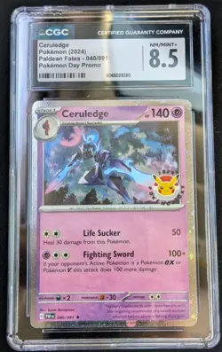 Pokemon Ceruledge 40/91 ( Pokemon Day Promo-holo) CGC 8.5 - Image 1