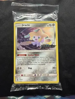 Pokemon - Team Up Jirachi SM161 Pre Release Promo Sealed - Image 1