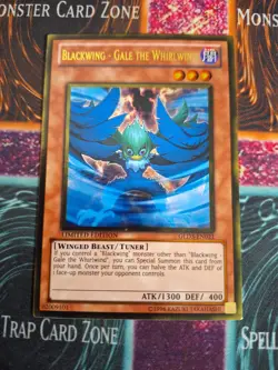 Yu-Gi-Oh! TCG Blackwing - Gale the Whirlwind GLD3-EN021 Limited Gold Rare NM - Image 1