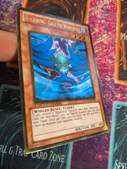 Yu-Gi-Oh! TCG Blackwing - Gale the Whirlwind GLD3-EN021 Limited Gold Rare NM - Image 2