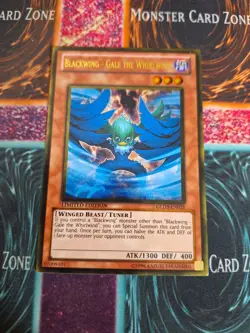 Yu-Gi-Oh! TCG Blackwing - Gale the Whirlwind GLD3-EN021 Limited Gold Rare NM a1/ - Image 1