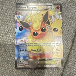 Flareon EX Full Art Ultra Rare Holo Pokemon Card RC28/RC32 - Image 1