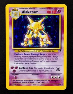 2002 Pokemon ALAKAZAM Legendary Collection Set HOLO Foil Rare Card 1/110 WotC - Image 2