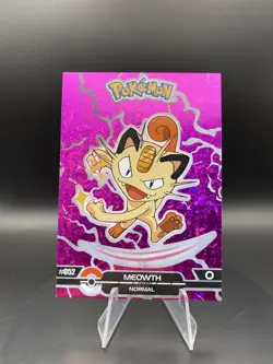 Meowth #52 - Prizm Holo Box Hit - Crystal Dark Black - Pokemon Card - Image 1